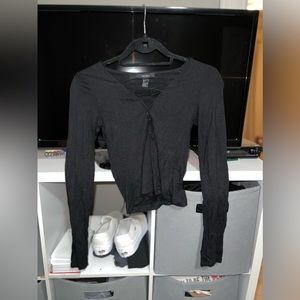 Forever 21 tight black long sleeve